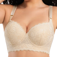 Women's Plus Size Lace Traceless Sexy Underwear Push Up Breast Holding Anti-sagging