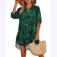 Tassel Beach Swimsuit Bikini Dress