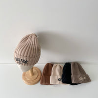 BOSTON Letter Children Woolen Knitted Hat