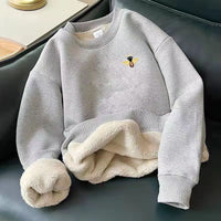 Fleece-lined Thickened Alpaca Fleecefiber Sweater