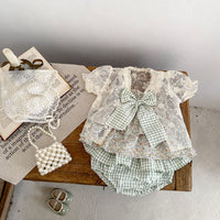 Baby Girl Cotton Baby Bloomer Floral Two-piece Sling