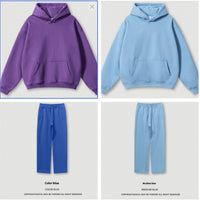 Solid Color Casual Loose Plus Size Thick Hoodie