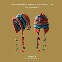 Dopamine Hat Women's Retro Knitted Warm