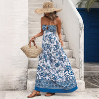 Women's Sleeveless Ethnic-style Printed Dress