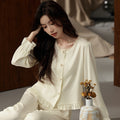 Sophisticated, Minimalist Shirt-style Pajamas For Women