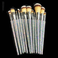 Diamond 12 Gems Makeup Beauty Tool Loose Powder Brush Repairing Concealer Brush
