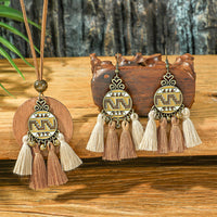 Retro Floral Earrings And Necklace Set With A Distinctive European And American Style