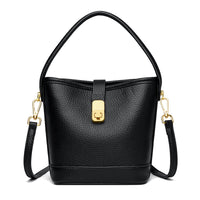 Fashionable Minimalist Multi-layer Single Shoulder Bag Niche Versatile Soft Leather