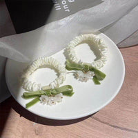 New Lily Headband Bow Small Intestine Hair Ring Advanced Sensual Tie Hair Rope Hair Accessories