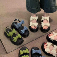 Women's Korean-style Bow Platform Sandals