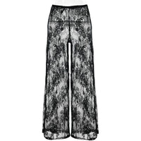 Womens Sexy Fashionable Lace High-Waisted Pants