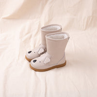 Cartoon Animals Children snow boots Genuine Leather rabbit
