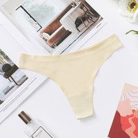 Transparent Ice Silk Low Waist Seamless Women's Briefs