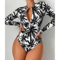 Print Diving Suit Beach Sexy Swimsuit Bikini Foreign Trade One Piece Swimsuit