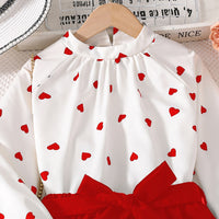 Spring Girls' Long Sleeve Blouse And Pants