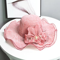 Women's Linen Breathable Wide-Brim Sun Hat