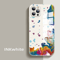 Mobile Phone Case Watercolor Glass Ink Painting
