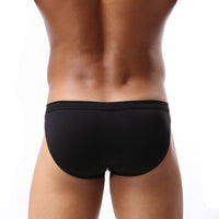 Pure Cotton Underwear Sexy Front Pocket Movable Men's Briefs