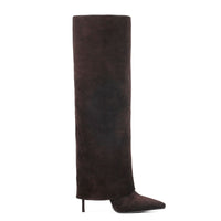 Stiletto Heel Pantyhose Boots Pointed Plus Size High Leg Boot