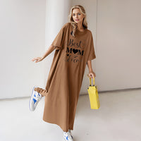 Fashionable Plus-Size Loose-Fit Womens Dress