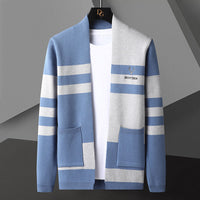 Long Sleeve Sweater Men's Knitwear Korean Style Youth Fashion Trendy Cardigan
