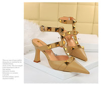 Women's Vintage Summer Stud Roman Style High Heels