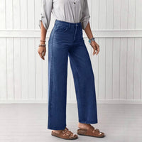 High-quality Straight-leg Denim Jeans For Women
