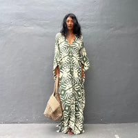 Womens Rayon Drawstring Resort Beach Dress