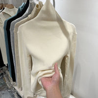 New Fallwinter High-neck Base Sweater With A Cozy Layered Look