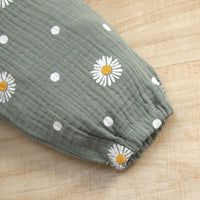 Printed Belt Trousers Headwear 3-piece Set
