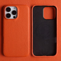 Lychee-pattern Genuine Leather Phone Case