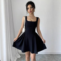 Women's Strapless Square-Neck Summer Dress