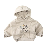 Hooded Fleece Sweatshirt For Winter Keeps Boys And Girls Warm