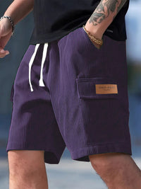 American Men's Striped Loose Casual Shorts