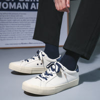 Couple Board Shoes With Microfiber Leather Upper
