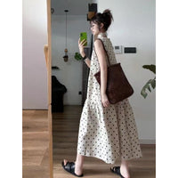 Womens Retro French Polka-Dot Dress