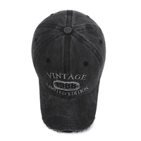 American Retro Soft Top Make Old Ripped Letter Embroidered Baseball Cap