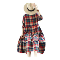 Womens Embroidery Patchwork Figure-flattering Shirt Dress
