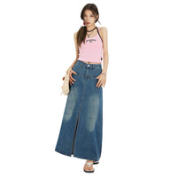 Fashionable High Waist Denim Skirt For Women