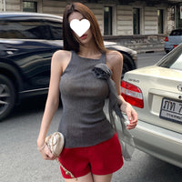 Pure And Alluring Style Sleeveless Knitted Camisole