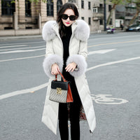 Women's Medium Length Autumn And Winter Hooded Fashion Slim Coat Trend
