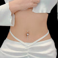 Women's Fashion New S925 Silver Bellybutton Ring
