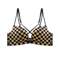 Front Button Underwear Women Without Steel Ring Gathering Bra