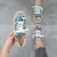Leopard Print Platform Shoes Snake Print