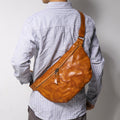 Retro Men's Bag Skull Skin Outdoor Cycling Crossbody Bag