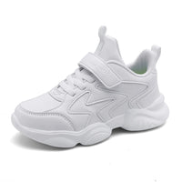 Velcro New Primary And Secondary School Students White Sneaker