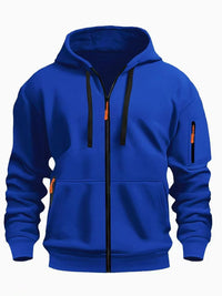 Men's Casual Sports Zipper Hooded Sweatshirt Jacket