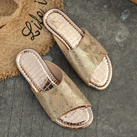 Fashion Snake Pattern Beach Slippers Women