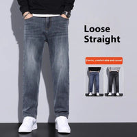 Jeans Loose Straight Casual Long Pants Men