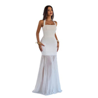 Elegant And Chic Slip-Front Fishtail Dress For Women